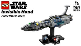 YouTube Thumbnail LEGO Star Wars - Invisible Hand - 75377 (2024) Speed Build