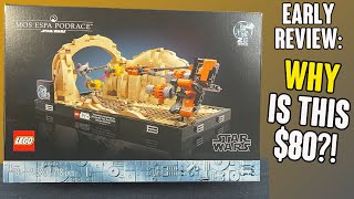 YouTube Thumbnail EARLY REVIEW: $80 Lego Star Wars MOS ESPA PODRACE Set 75380