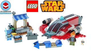 YouTube Thumbnail LEGO Star Wars 75384 The Crimson Firehawk Speed Build Review
