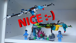 YouTube Thumbnail Aufgebaut: LEGO® Avatar 75572 Jakes und Neytiris erster Flug auf einem Banshee