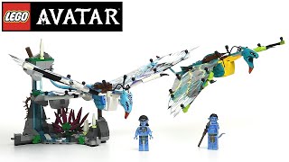 YouTube Thumbnail LEGO Avatar Jake &amp; Neytiri’s First Banshee Flight 75572 - Speed Build