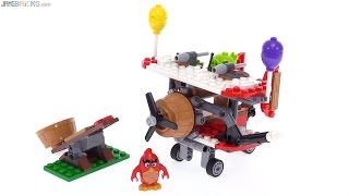 YouTube Thumbnail LEGO Angry Birds Piggy Plane Attack review! 75822
