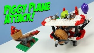 YouTube Thumbnail LEGO Angry Birds Piggy Plane Attack Set 75822 Speed Build Review