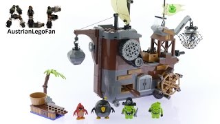 YouTube Thumbnail Lego Angry Birds 75825 Piggy Pirate Ship - Lego 75825 Speed Build