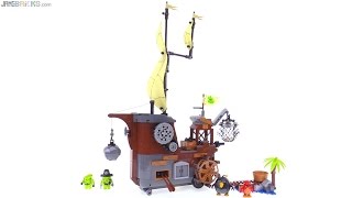 YouTube Thumbnail LEGO Angry Birds Piggy Pirate Ship review! 75825