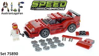 YouTube Thumbnail Lego Speed Champions 75890 Ferrari F40 Competizione - Lego 75890 Speed Build