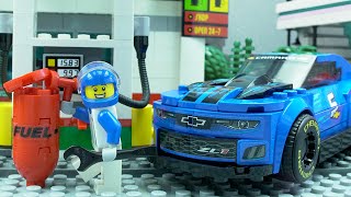 YouTube Thumbnail Lego Nascar Build |  Lego Speed Champions 75891 Chevrolet Camaro ZL1 Race Car