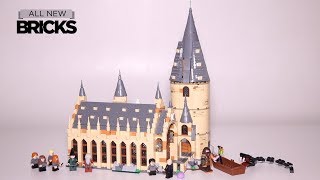 YouTube Thumbnail Lego Harry Potter 75954 Hogwarts Great Hall Speed Build