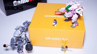 YouTube Thumbnail Lego Overwatch Anniversary Box 75973 D.Va &amp; Reinhardt Speed Build
