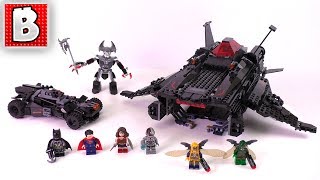 YouTube Thumbnail LEGO Justice League Flying Fox: Batmobile Airlift Attack  Set 76087 | Unbox Build Time Lapse Review