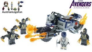 YouTube Thumbnail Lego Avengers Endgame 76123 Captain America Outriders Attack Speed Build