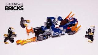 YouTube Thumbnail Lego Avengers Endgame 76123 Captain America Outriders Attack Speed Build