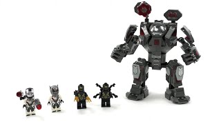 YouTube Thumbnail LEGO Marvel Avengers Endgame Set 76124 War Machine Buster / Review deutsch