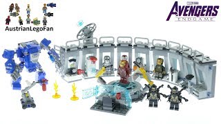 YouTube Thumbnail Lego Avengers Endgame 76125 Iron Man Hall of Armor Speed Build