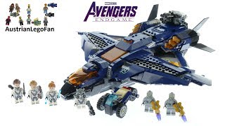 YouTube Thumbnail Lego Avengers Endgame 76126 Avengers Ultimate Quinjet Speed Build