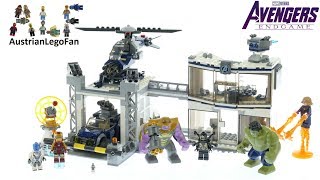YouTube Thumbnail Lego Avengers Endgame 76131 Avengers Compound Battle Speed Build
