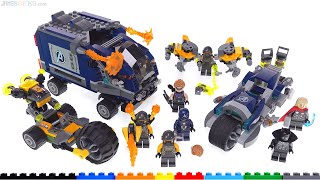 YouTube Thumbnail LEGO Marvel Avengers Truck Takedown &amp; Speeder Bike Attack reviews! 76143 76142