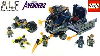 YouTube Thumbnail LEGO Avengers 76143 Avengers Truck Take-down - Lego Speed Build Review