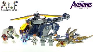 YouTube Thumbnail Lego Avengers Endgame 76144 Avengers Hulk Helicopter Rescue - Lego Speed Build Review