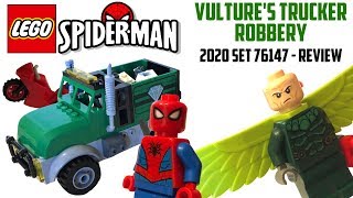 YouTube Thumbnail LEGO 2020 SPIDER MAN Vulture&#39;s Truck Robbery REVIEW - Set 76147