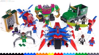 YouTube Thumbnail LEGO Spider-Man vs. Doc Ock, Vulture&#39;s Trucker Robbery, Menace of Mysterio multi-review! 76148 +