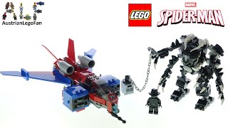 YouTube Thumbnail LEGO Spider Man 76150 Spiderjet vs. Venom Mech - Lego Speed Build Review