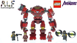 YouTube Thumbnail LEGO Marvel 76164 Iron Man Hulkbuster versus A.I.M. Agent Speed Build