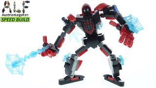 YouTube Thumbnail LEGO Marvel Spiderman 76171 Miles Morales Mech Armour - Lego Speed Build Review