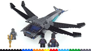 YouTube Thumbnail LEGO Marvel Black Panther Dragon Flyer 76186 review! Cheap, simple Infinity Saga set done right