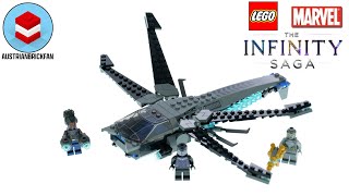 YouTube Thumbnail LEGO Marvel 76186 Black Panther Dragon Flyer - LEGO Speed Build Review