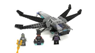 YouTube Thumbnail LEGO Super Heroes Set 76186 - Black Panthers Libelle / Dragon Flyer / 2021 Review deutsch