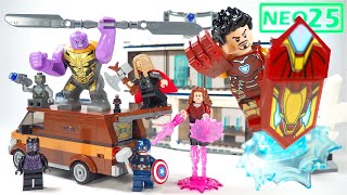 YouTube Thumbnail LEGO Marvel Infinity Saga Avengers Endgame Final Battle review Lego 76192 Stop Motion Build Review