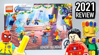 YouTube Thumbnail LEGO Marvel the Avengers Advent Calendar (76196) - 2021 Set Review