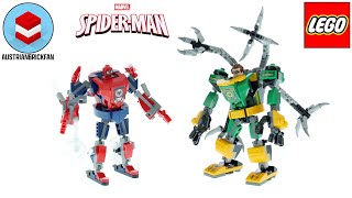 YouTube Thumbnail LEGO Spiderman 76198 Spider-Man &amp; Doctor Octopus Mech Battle Speed Build