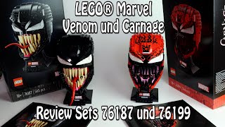 YouTube Thumbnail Review: LEGO Venom und Carnage (Set 76187 und 76199)