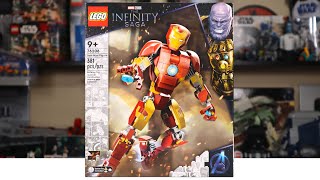 YouTube Thumbnail LEGO Infinity Saga 76206 IRON MAN FIGURE Review! (2022)