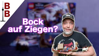 YouTube Thumbnail Ein goates Boot - LEGO 76208 Marvel Thor Das Ziegenboot Aufbau und Review