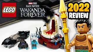 YouTube Thumbnail LEGO Black Panther King Namor&#39;s Throne Room (76213) - 2022 Set Review