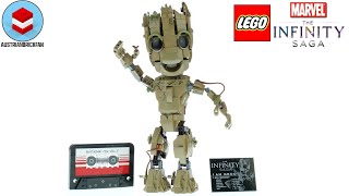 YouTube Thumbnail LEGO Marvel 76217 I am Groot Speed Build