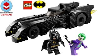 YouTube Thumbnail LEGO DC Comics 76224 Batmobile: Batman verfolgt den Joker - LEGO Speed Build Review