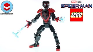 YouTube Thumbnail LEGO Marvel Spider-Man 76225 Miles Morales Figure Speed Build