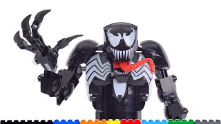 YouTube Thumbnail LEGO 76230 Marvel Venom large action figure review! Back to the bricks