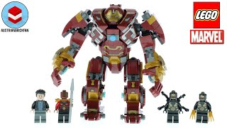 YouTube Thumbnail LEGO Marvel 76247 The Hulkbuster: The Battle of Wakanda - LEGO Speed Build Review