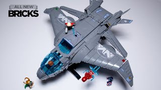 YouTube Thumbnail Lego Marvel 76248 The Avengers Quinjet Speed Build