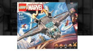 YouTube Thumbnail Warum ich DIESES Marvel-Set wieder VERKAUFE 😬😢 Lego 76248 Avengers Quinjet Review