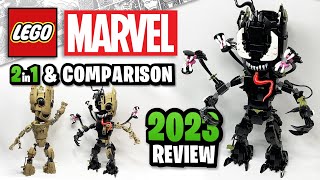 YouTube Thumbnail LEGO Marvel Venomized Groot (76249) - 2 in 1 EARLY Set Review &amp; Comparison