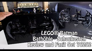 YouTube Thumbnail Review und Fazit LEGO Bathöhle - Schaukasten (Batman Set 76252)