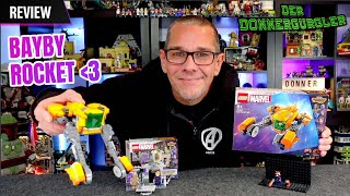 YouTube Thumbnail LEGO Marvel Baby Rockets Schiff 76254 und Hauptquartier der  Guardians 76253