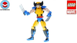 YouTube Thumbnail LEGO Marvel 76257 Wolverine Construction Figure - LEGO Speed Build Review