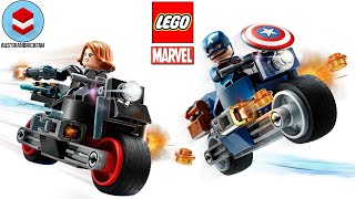 YouTube Thumbnail LEGO Marvel 76260 Black Widow &amp; Captain America Motorcycles - LEGO Speed Build Review